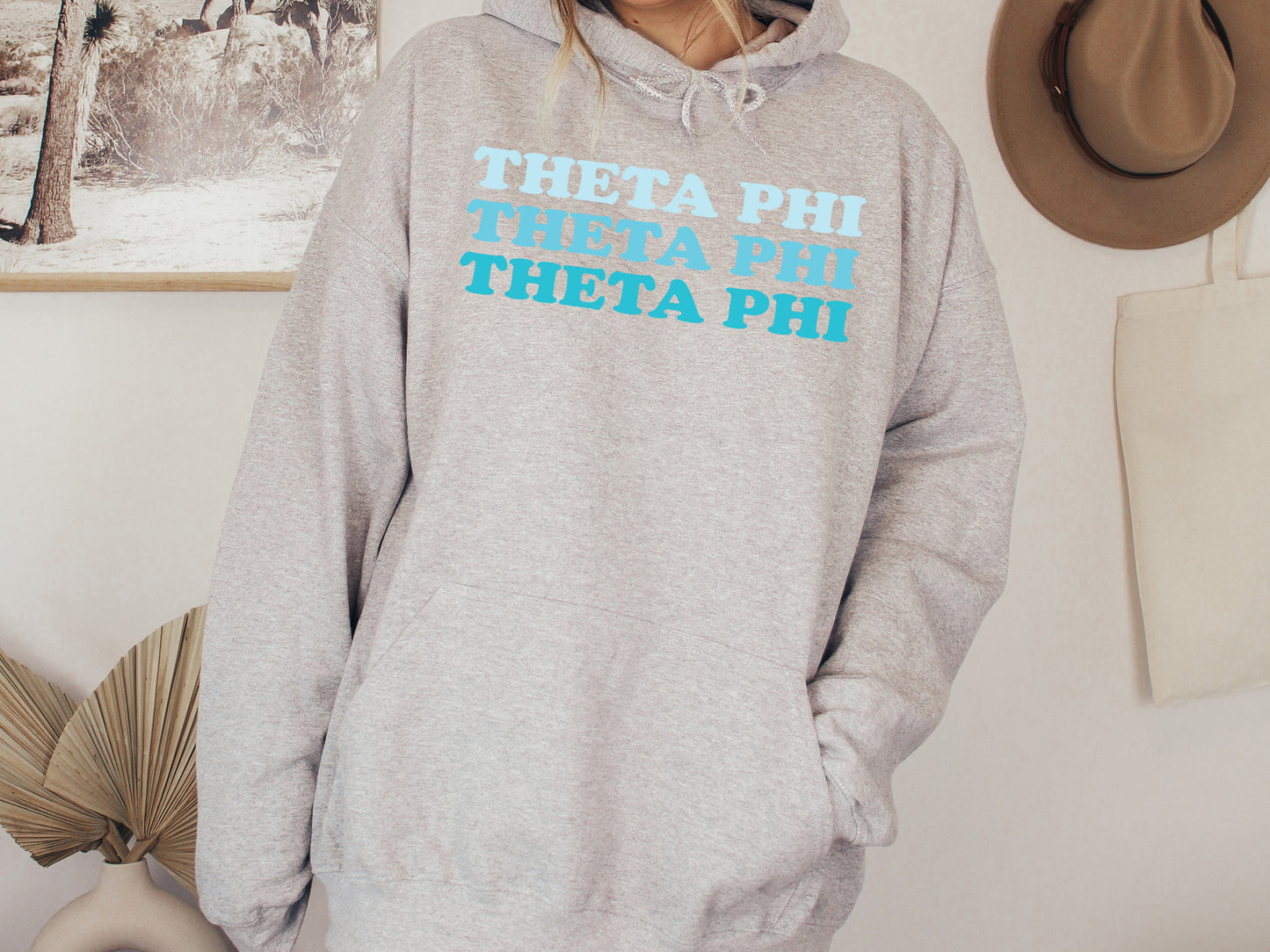 Theta Phi Alpha Touch of Blue Sorority Hoodie _ 2601g