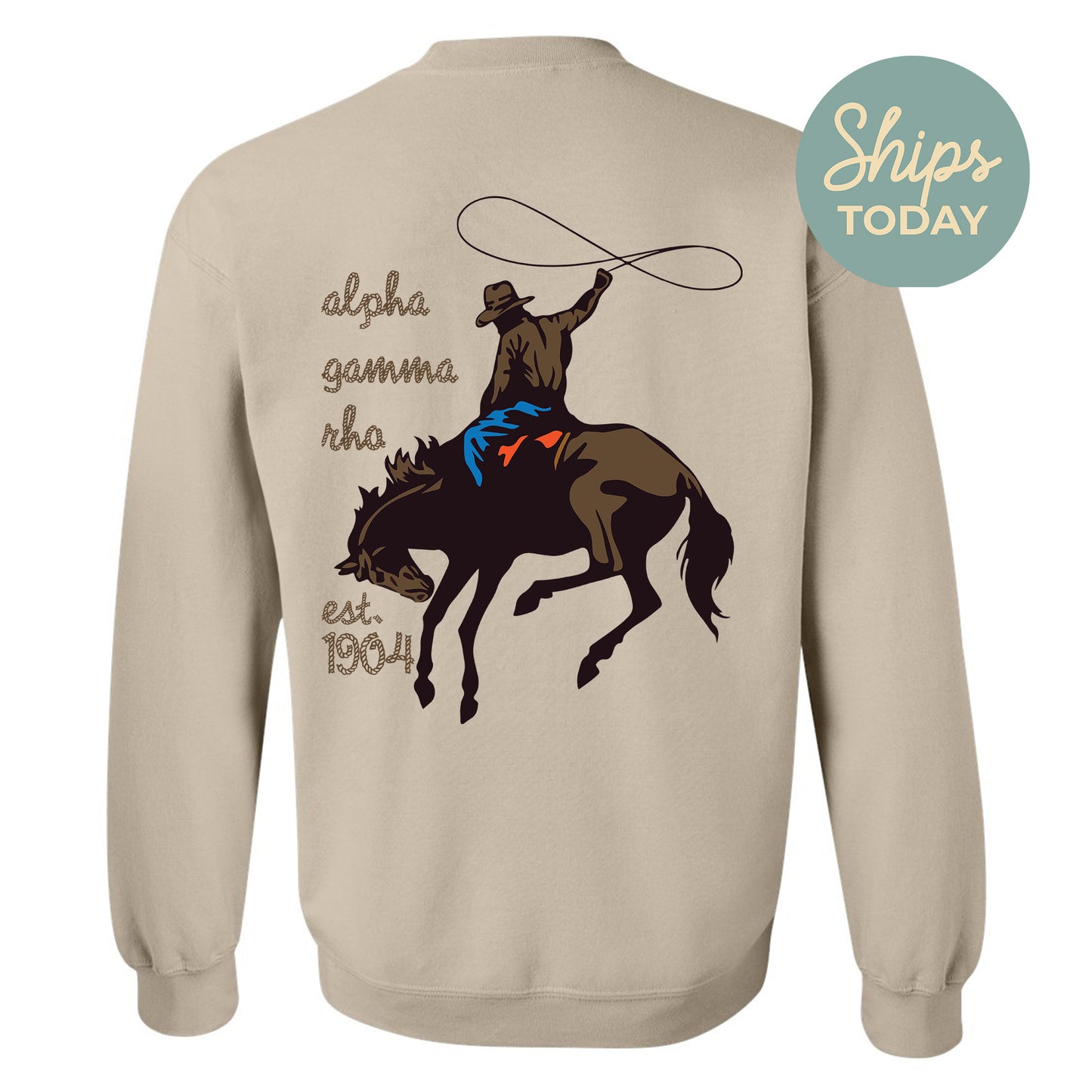 Alpha Gamma Rho Cowboy Fraternity Sweatshirt _ 31181g