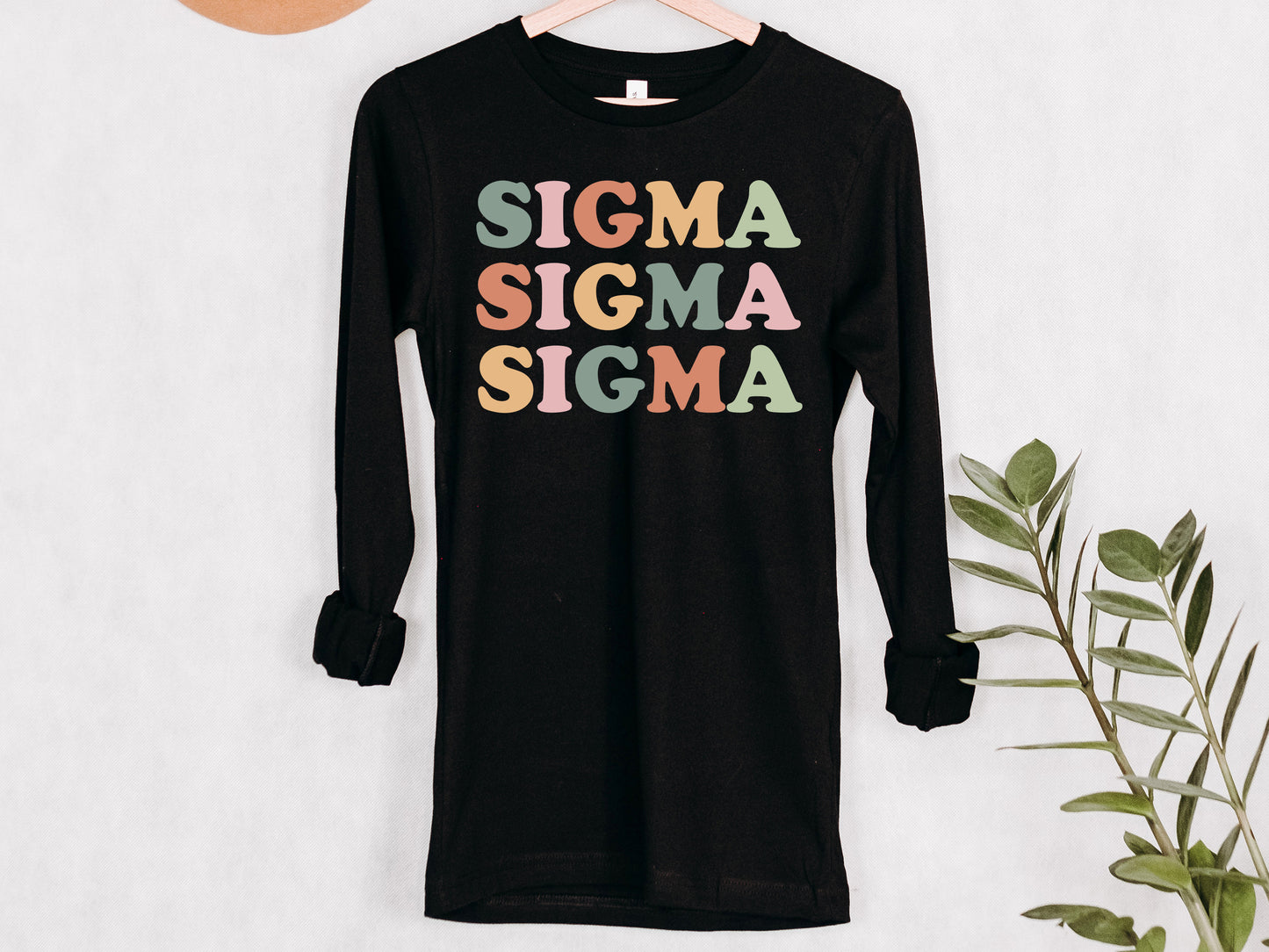 Sigma Sigma Sigma Bright and Proud Sorority Long Sleeve T-shirt _ 437g