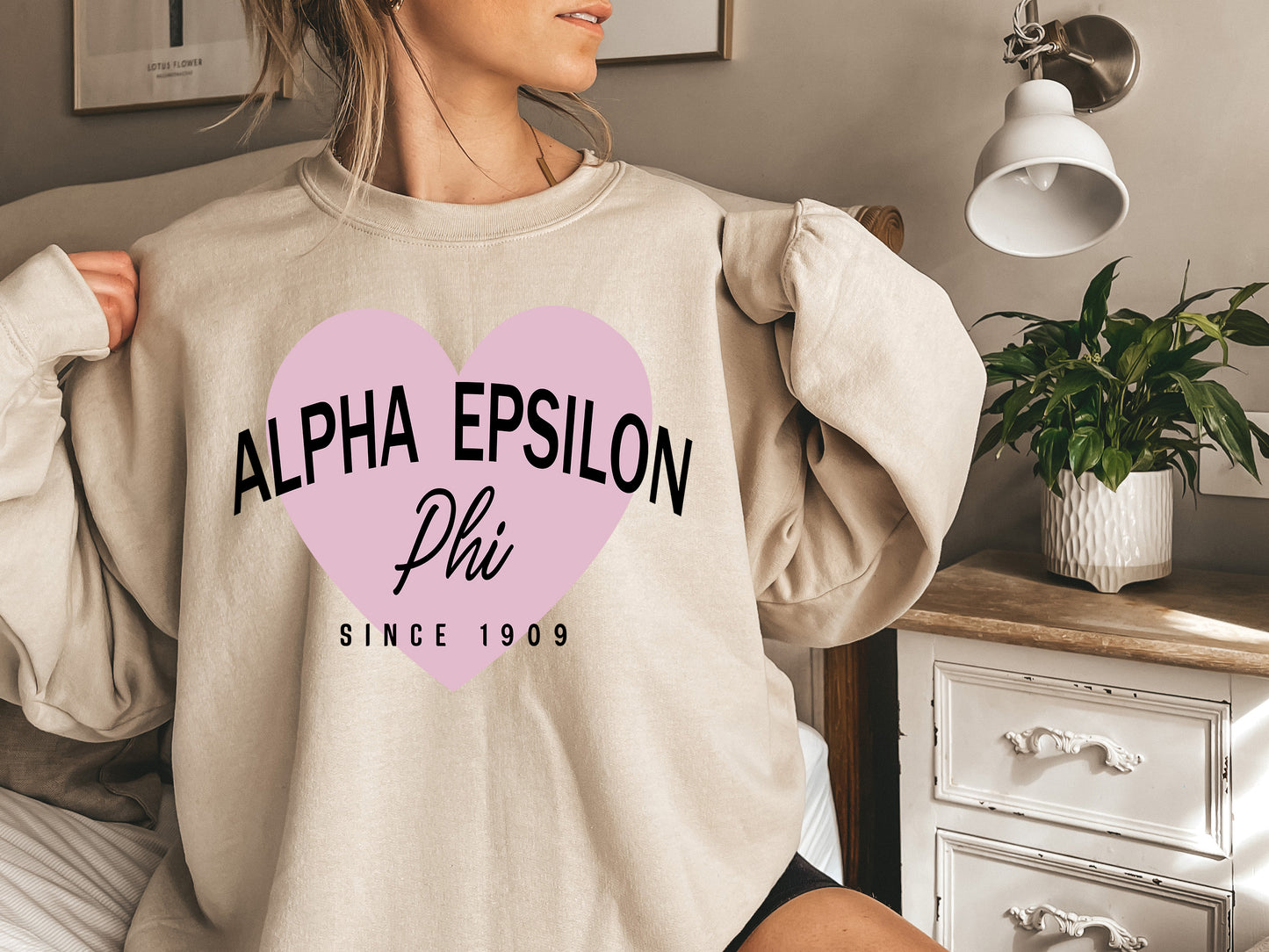Alpha Epsilon Phi Pretty in Pink Sorority Sweatshirt _ 442g