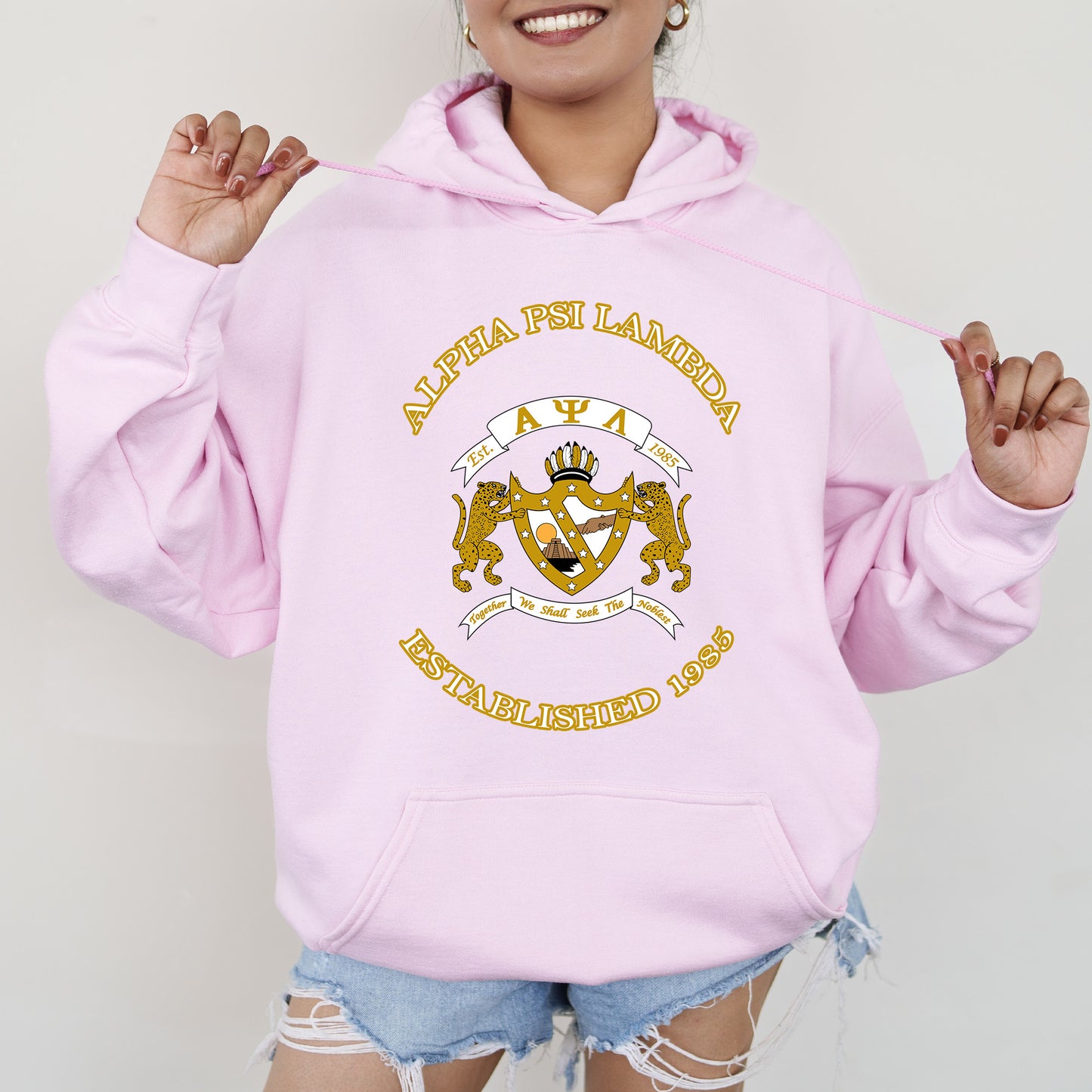 Alpha Psi Lambda Iconic Insignia COED Hoodie _ 35666g