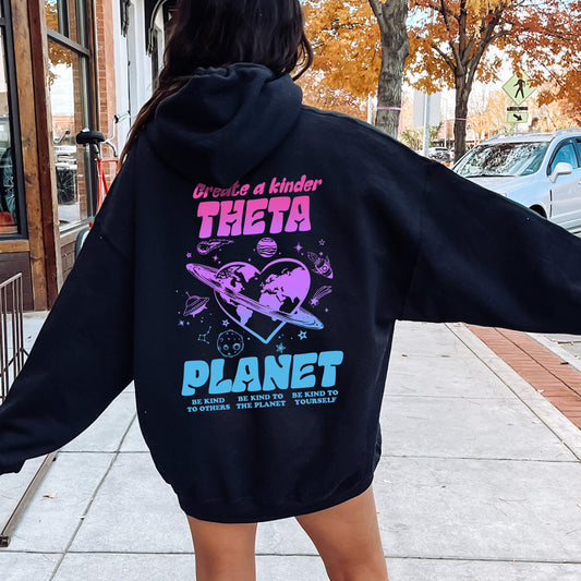 Kappa Alpha Theta Ombre Worlds Sorority Hoodie _ 35556g