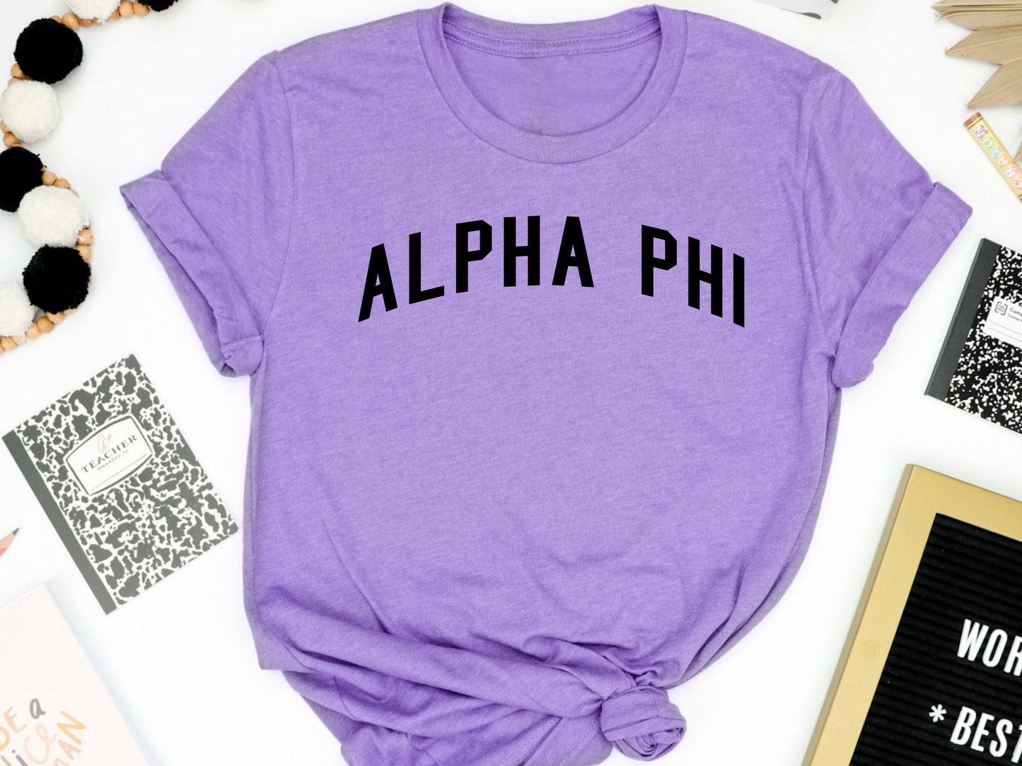 Alpha Phi Just Bold Sorority T-shirt _ 2374g