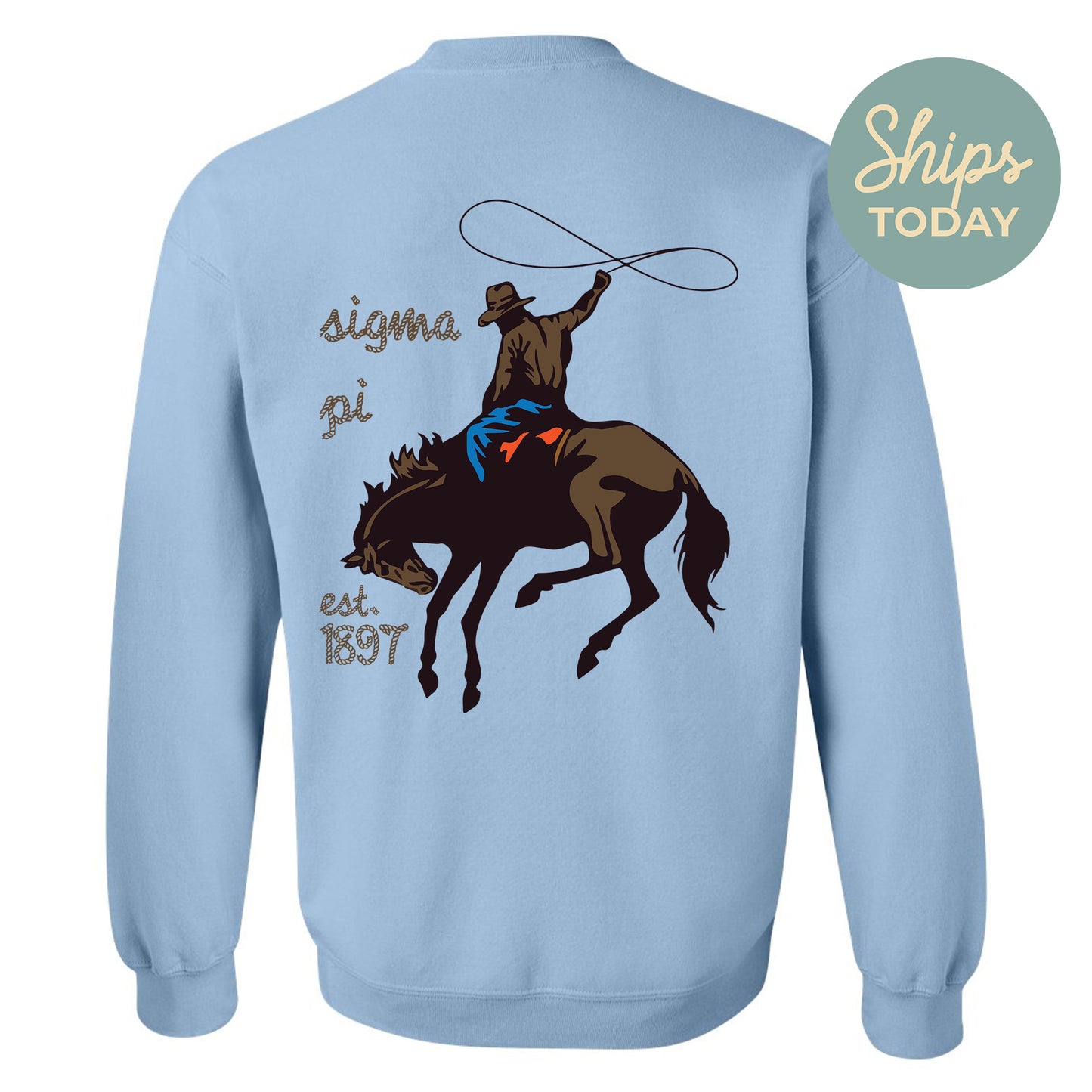 Sigma Pi Cowboy Fraternity Sweatshirt _ 31205g
