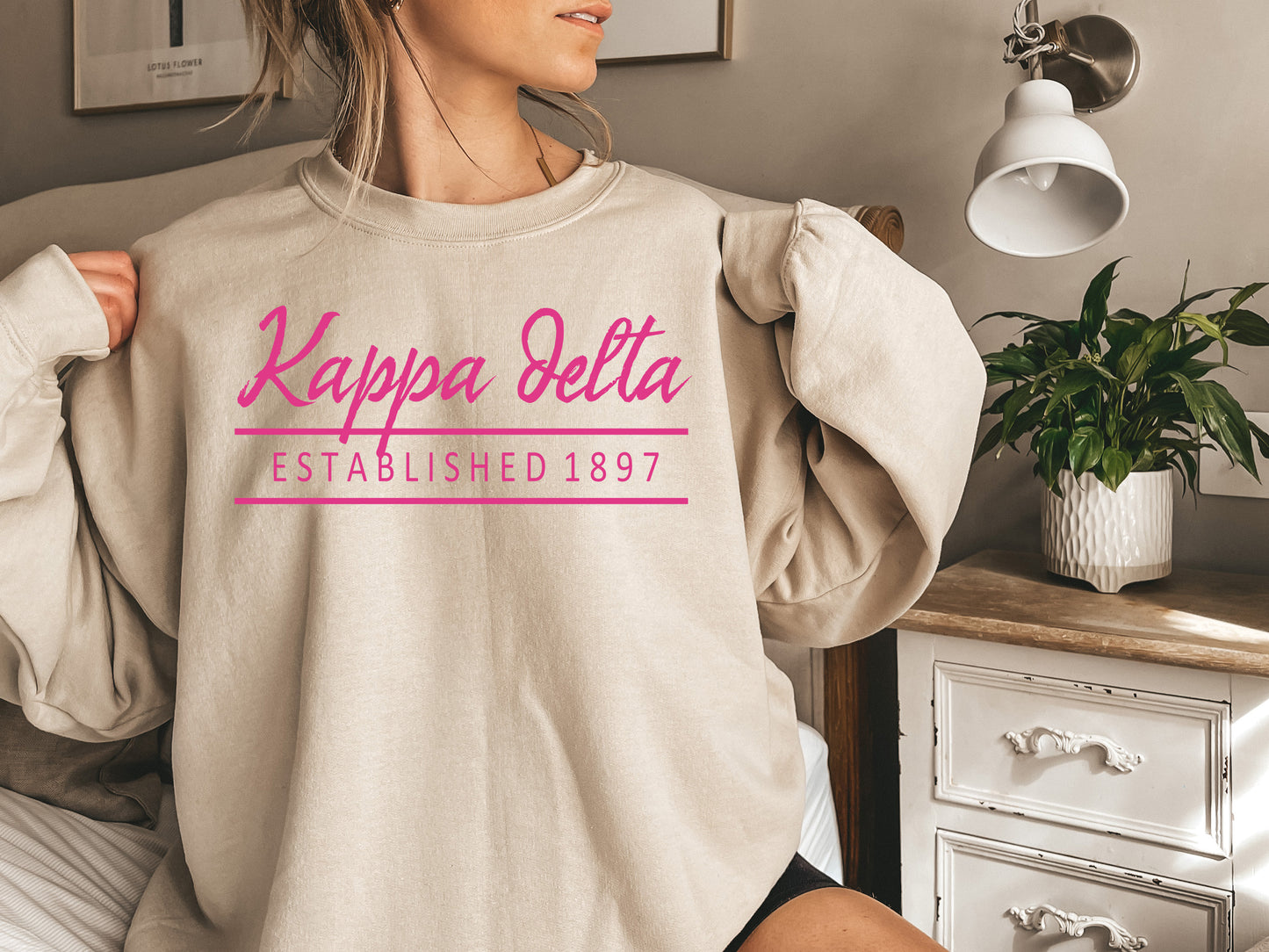 Kappa Delta All Pink Sorority Sweatshirt _ 768g