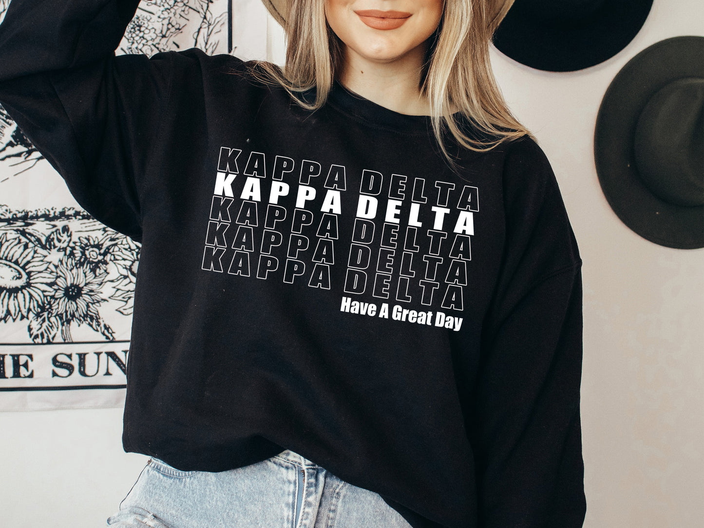 Kappa Delta Have a Great Day Sorority Sweatshirt _ 2124g