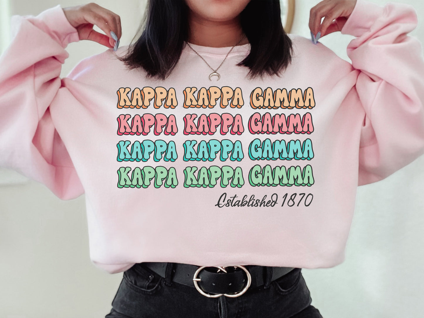 Kappa Kappa Gamma Lucy Sorority Sweatshirt _ 275g