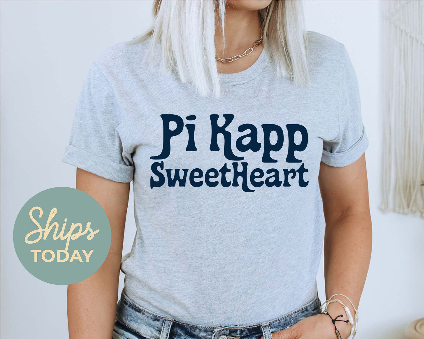 Pi Kappa Phi Trendy Sweetheart Fraternity T-shirt _ 2008g