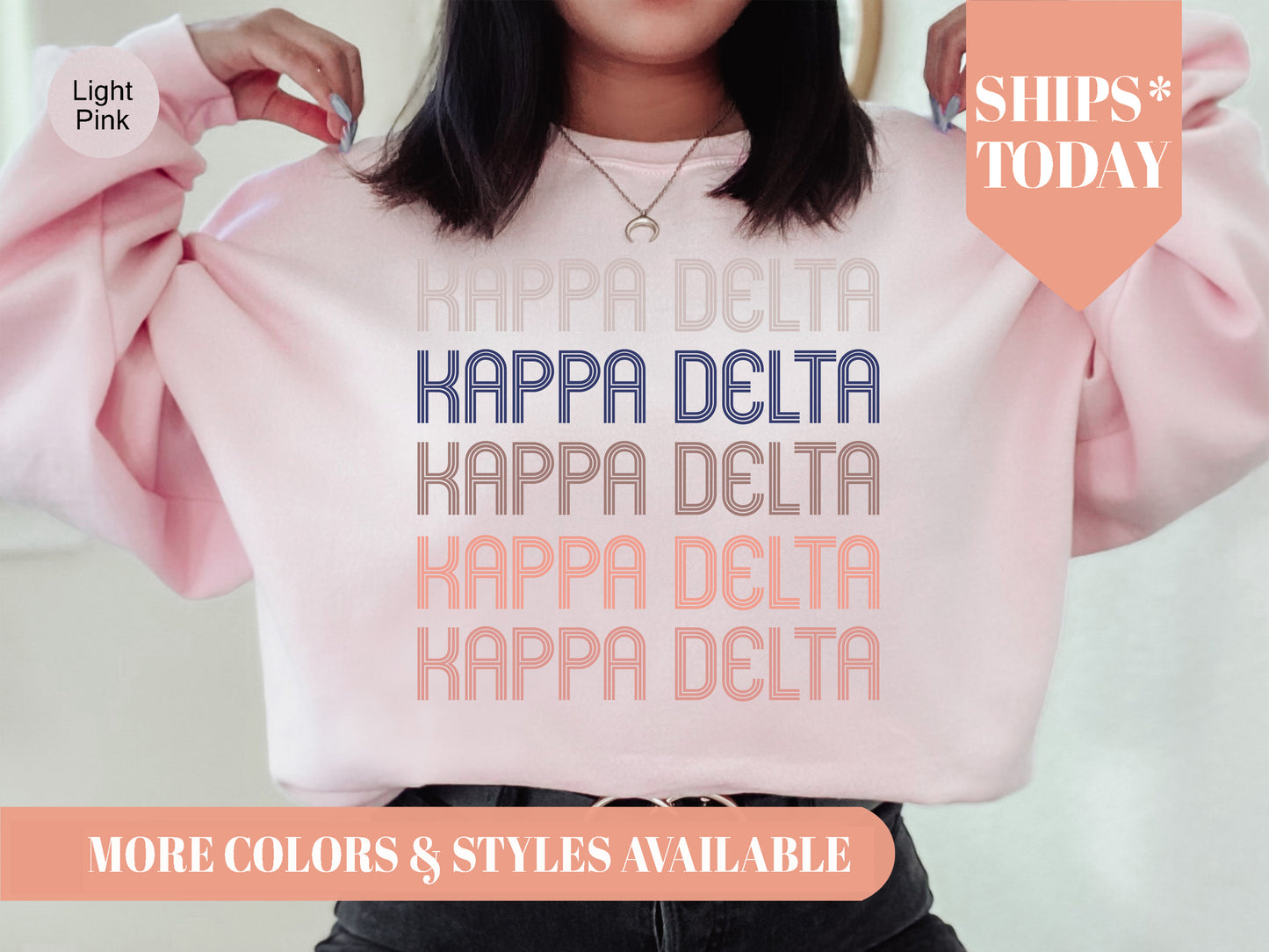 Kappa Delta Greek Glamour Sorority Sweatshirt _ 31108g
