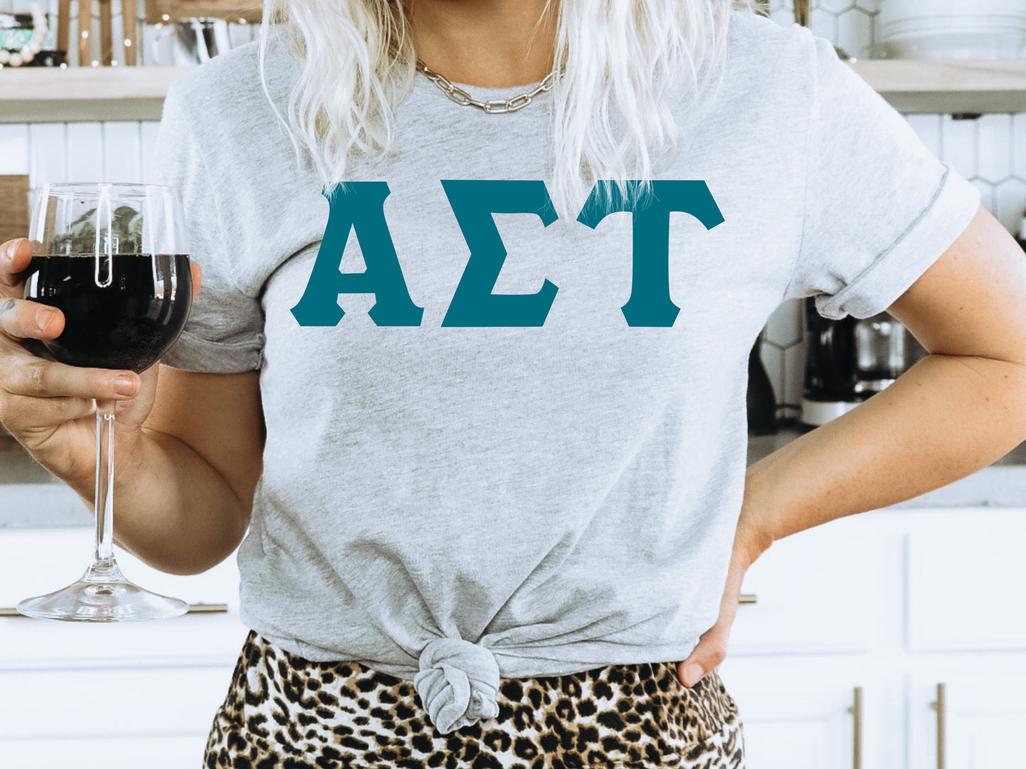 Alpha Sigma Tau Back to the Basics Sorority T-shirt _ 629g