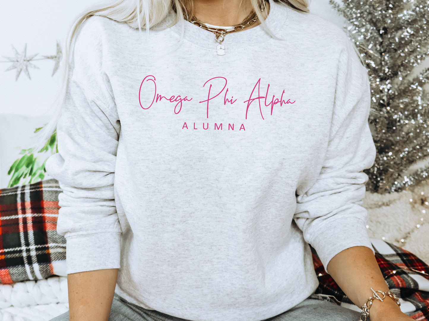 Omega Phi Alpha Vintage Alumna Sorority Sweatshirt _ 3504g