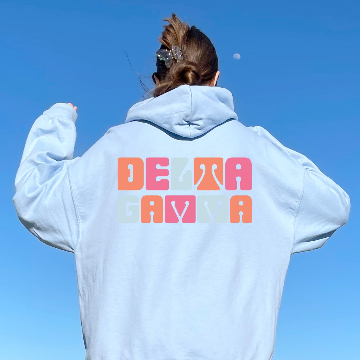 Delta Gamma Vibrant Verve Sorority Hoodie _ 32612g