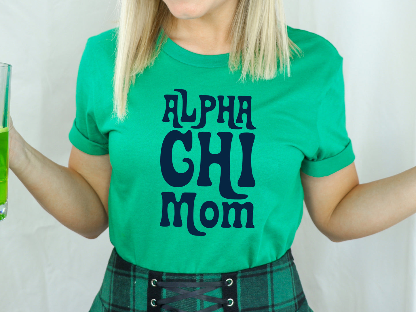 Alpha Chi Omega Got it from my Mom Sorority T-shirt _ 3071g