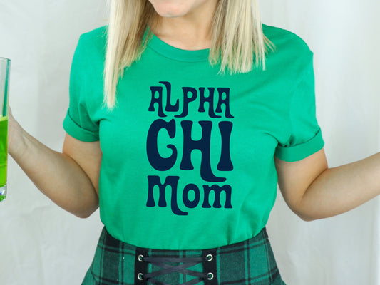 Alpha Chi Omega Got it from my Mom Sorority T-shirt _ 3071g
