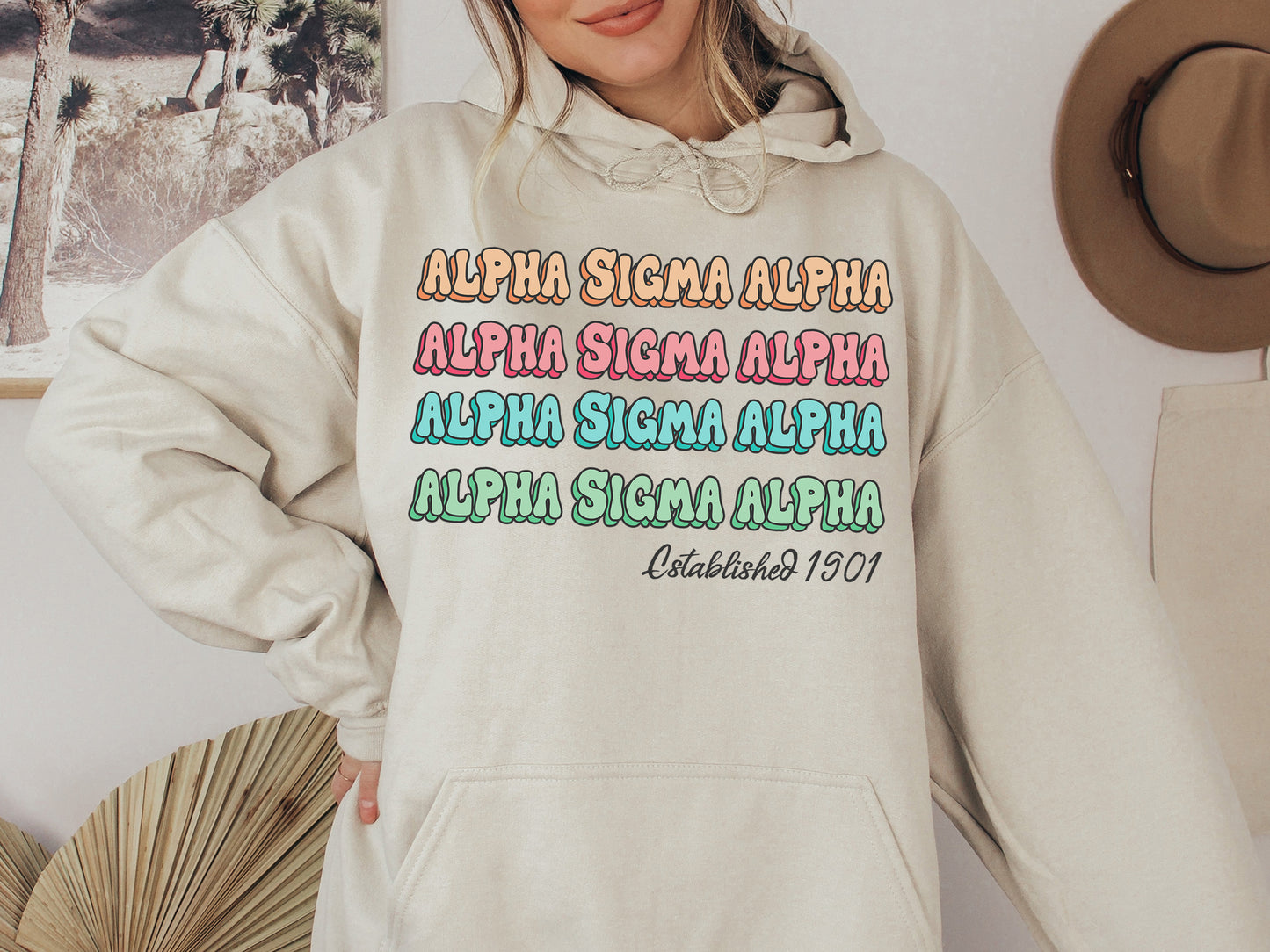 Alpha Sigma Alpha Lucy Sorority Hoodie _ 264g
