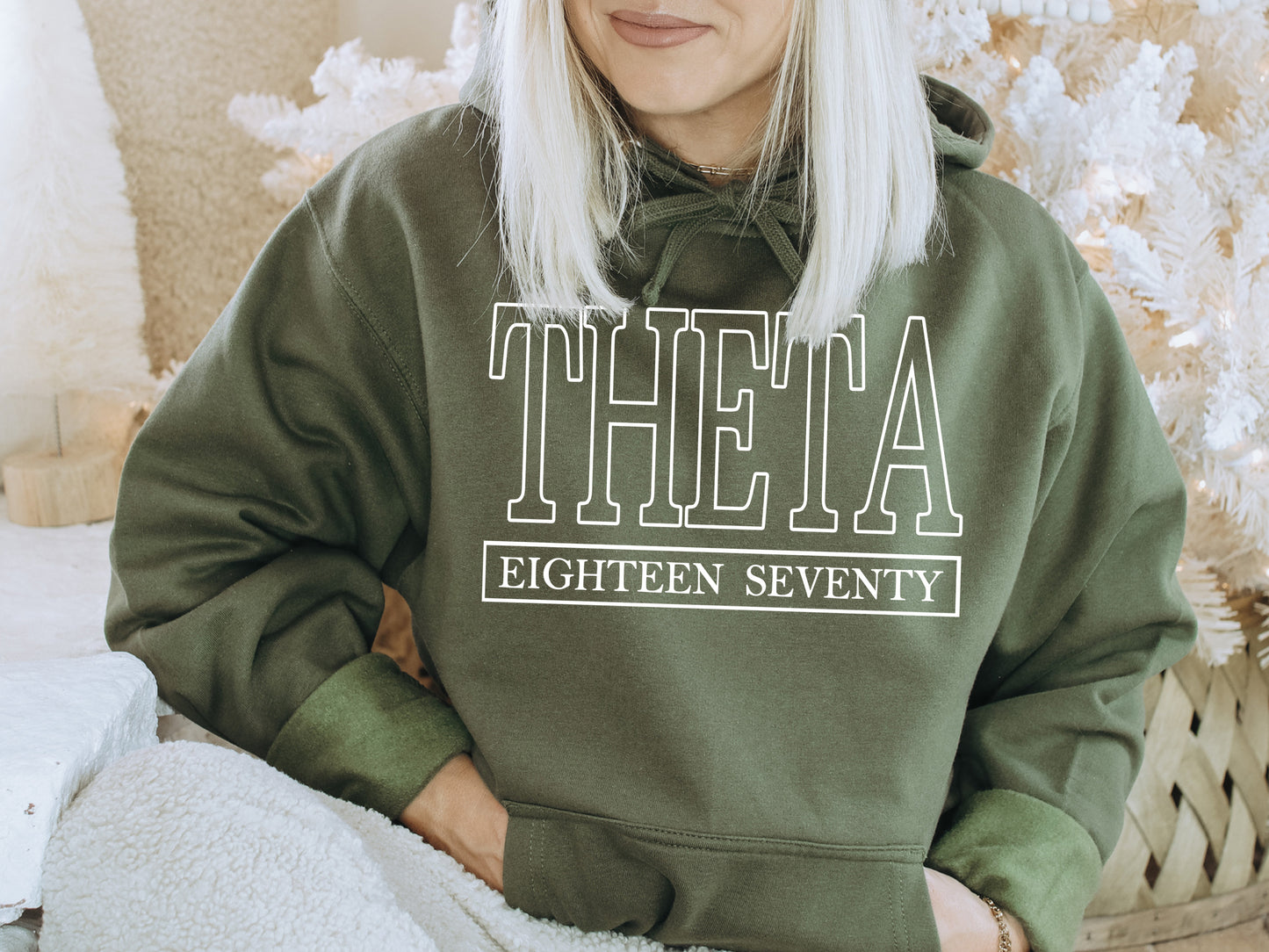 Kappa Alpha Theta Stencil Stacked Sorority Hoodie _ 2149g