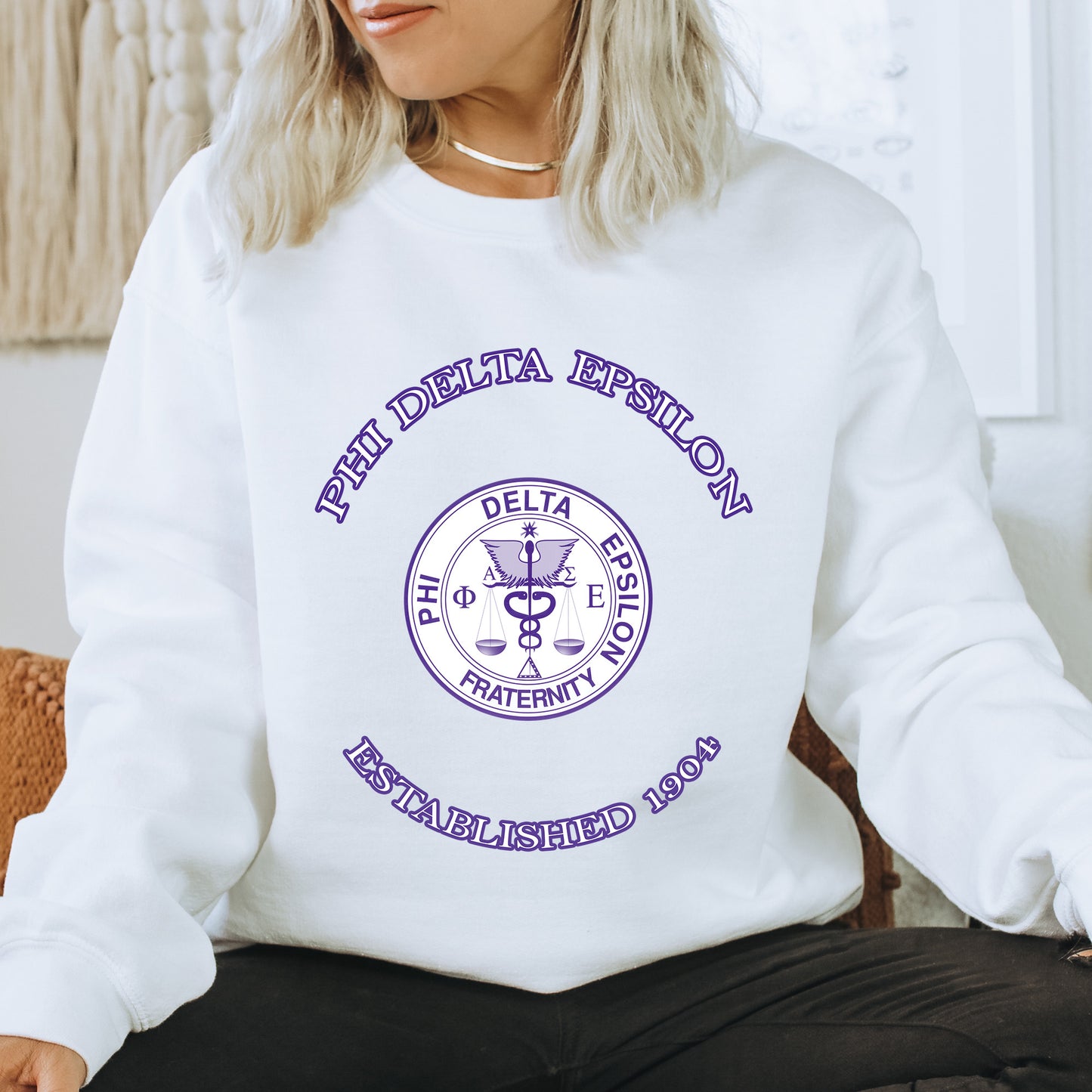 Phi Delta Epsilon Iconic Insignia COED Sweatshirt _ 35674g