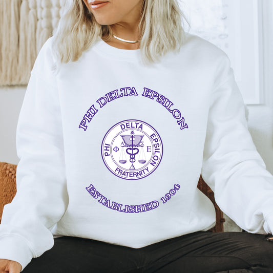 Phi Delta Epsilon Iconic Insignia COED Sweatshirt _ 35674g