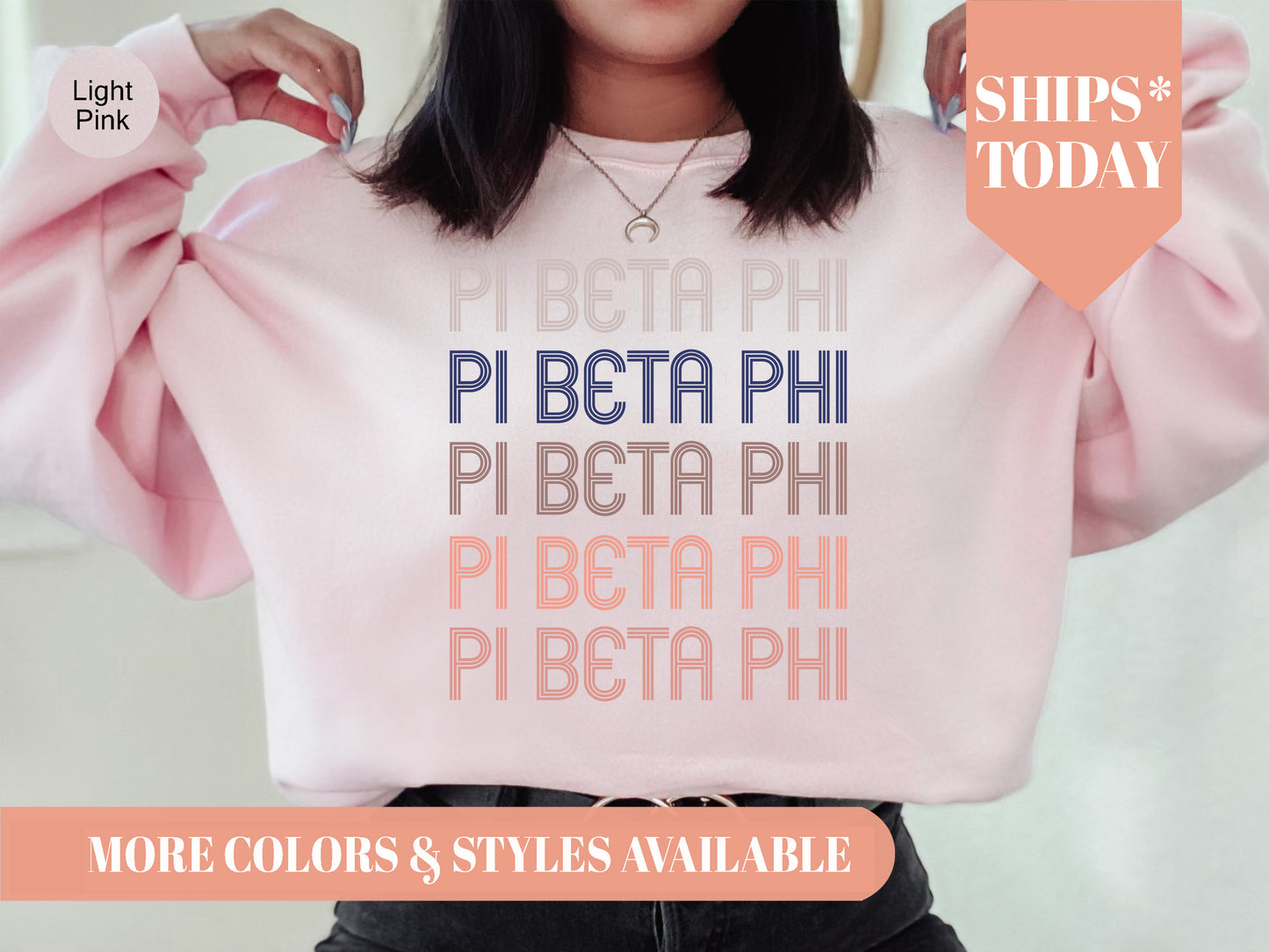 Pi Beta Phi Greek Glamour Sorority Sweatshirt _ 31112g