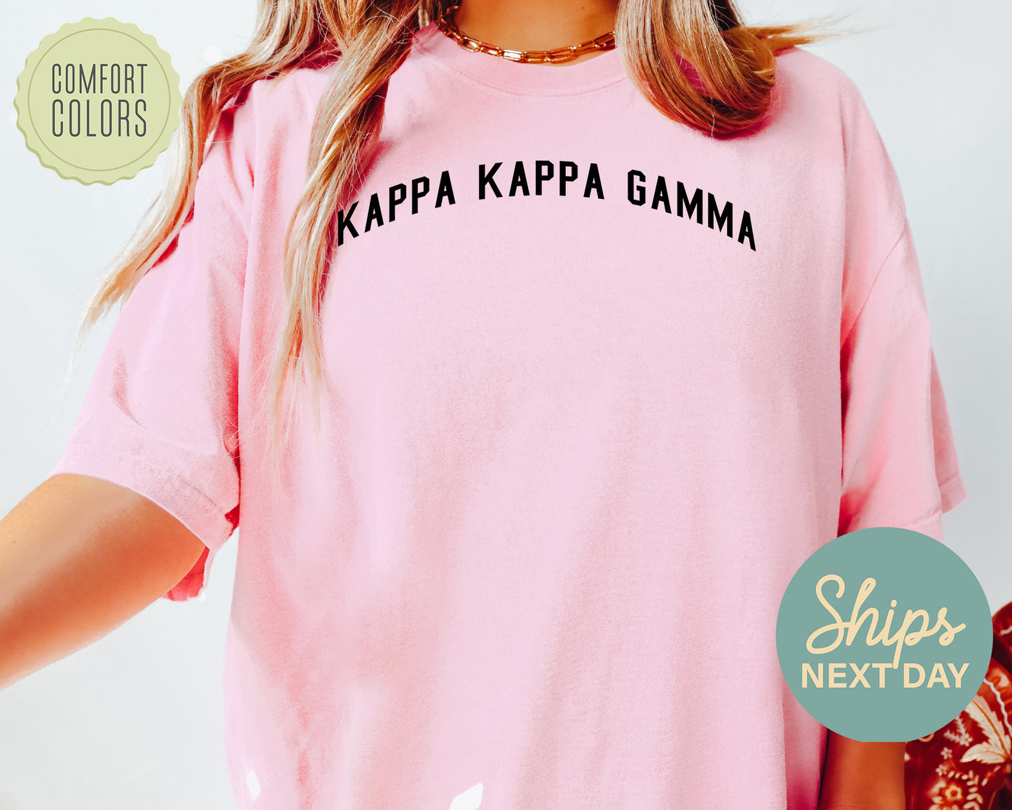 Kappa Kappa Gamma Just Bold Comfort Colors Sorority T-shirt _ 2386g