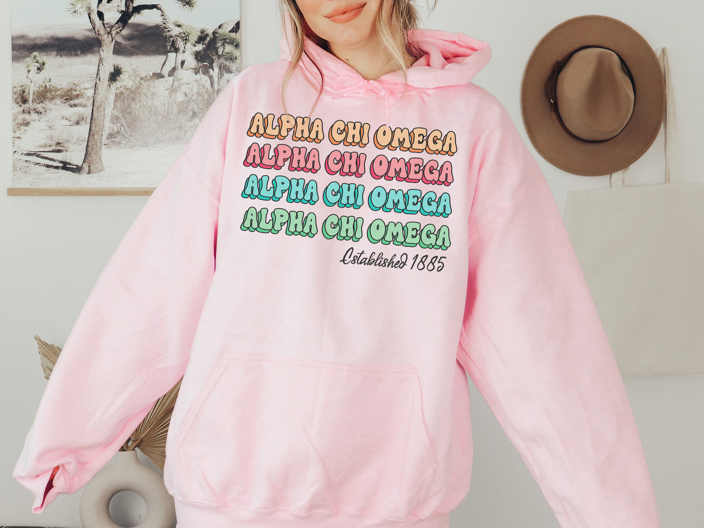 Alpha Chi Omega Lucy Sorority Hoodie _ 259g