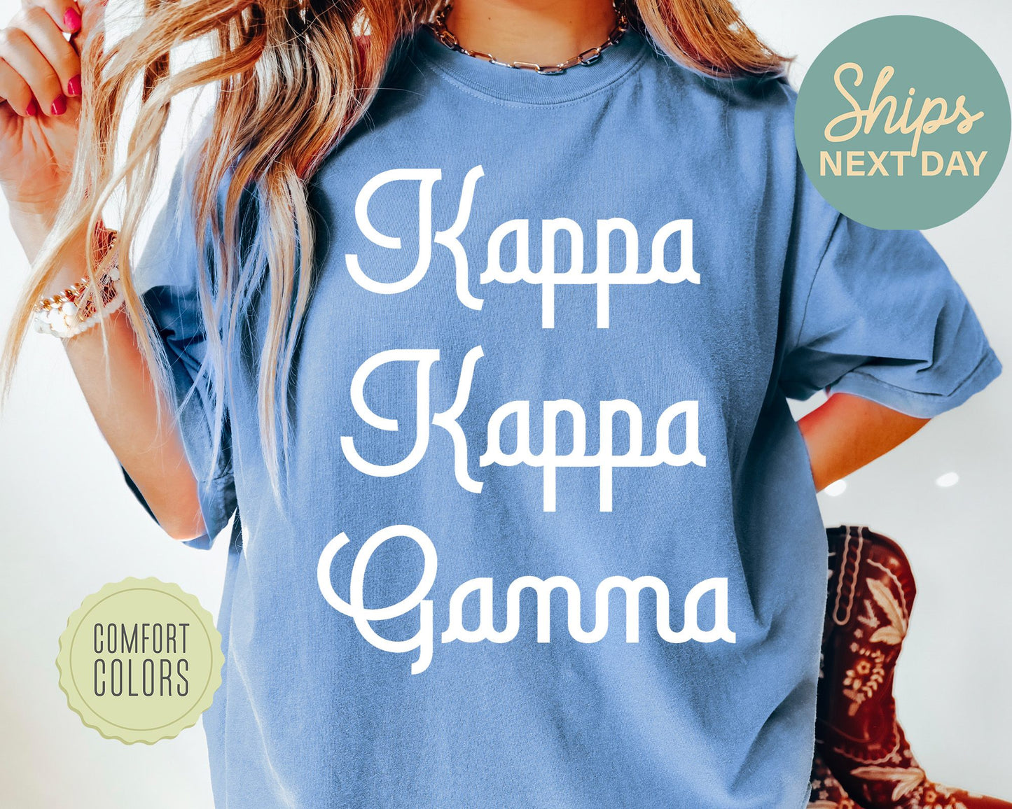 Kappa Kappa Gamma All About That Pop Comfort Colors Sorority T-shirt _ 2698g