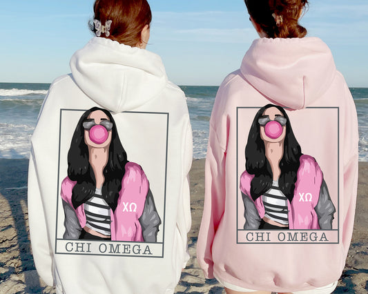 Chi Omega Loud And Proud Sorority Hoodie _ 32955g