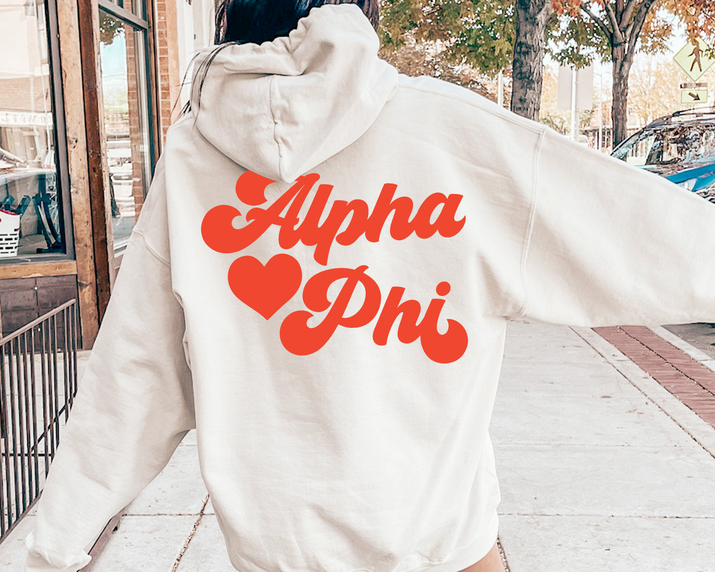 Alpha Phi Red Heart Sorority Hoodie _ 33351g