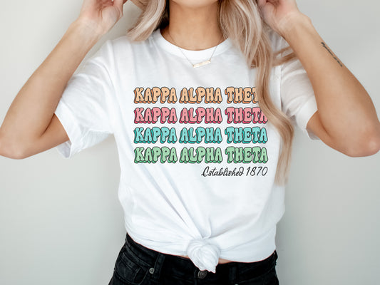Kappa Alpha Theta Lucy Sorority T-shirt _ 273g