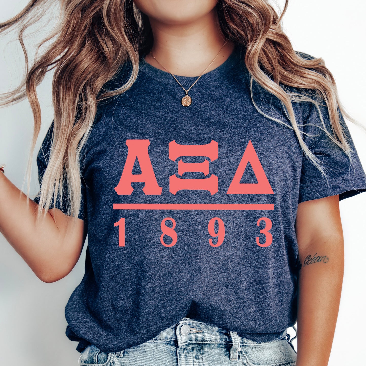 Alpha Xi Delta Monochromatic Sorority T-shirt _ 30851g