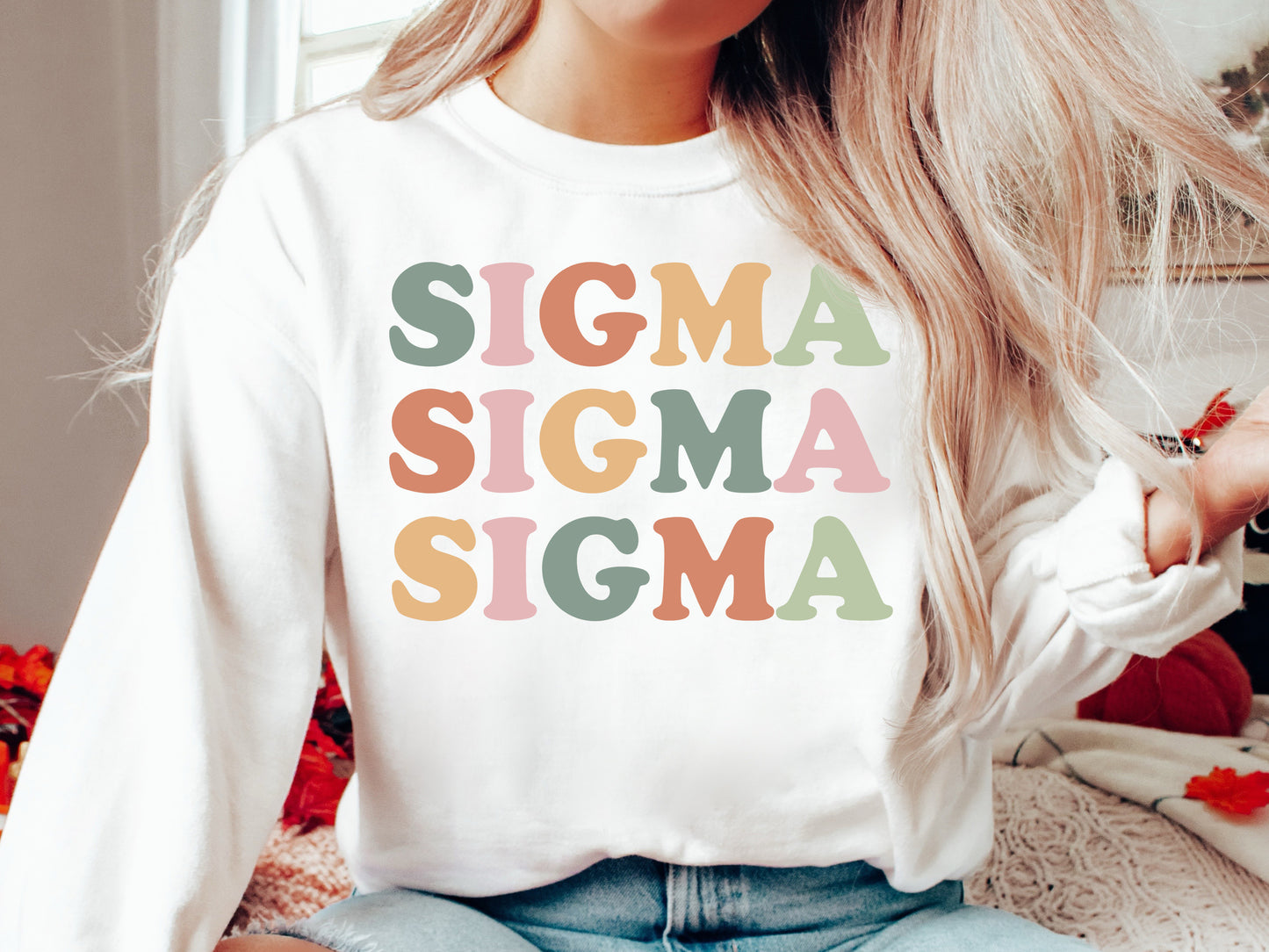 Sigma Sigma Sigma Bright and Proud Sorority Sweatshirt _ 437g