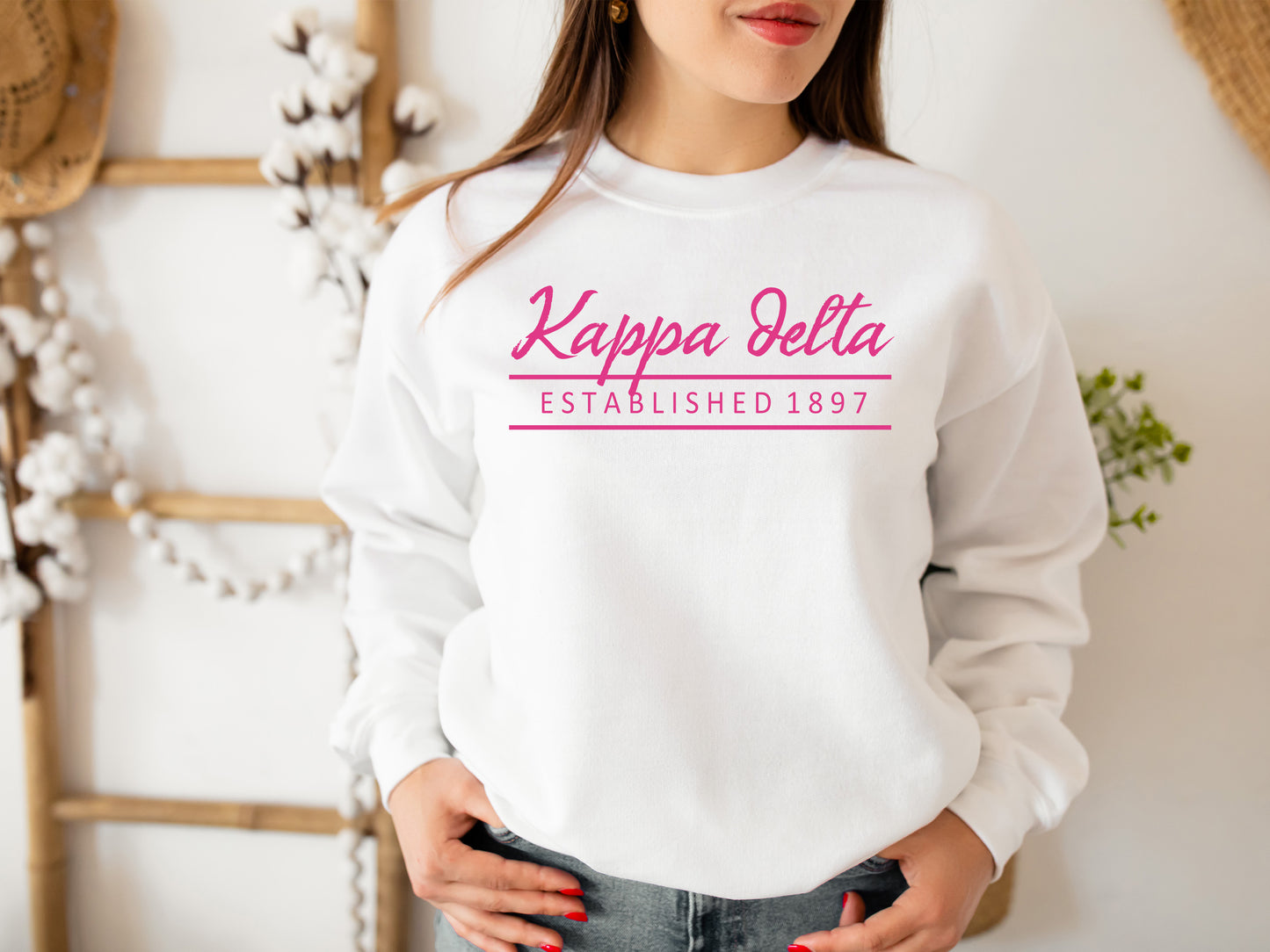 Kappa Delta All Pink Sorority Sweatshirt _ 768g