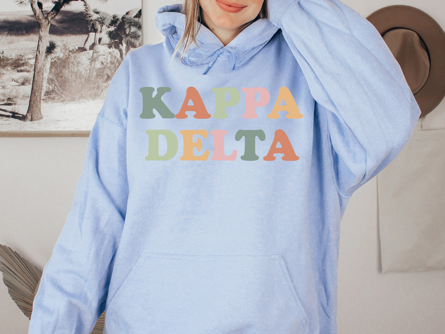 Kappa Delta Bright and Proud Sorority Hoodie _ 430g