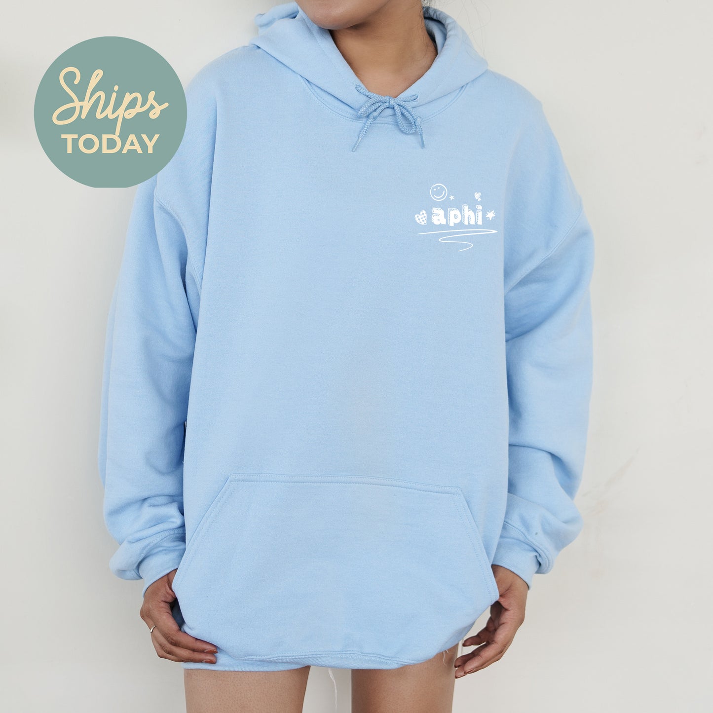 Alpha Phi Fun Letters Sorority Hoodie _ 39221g