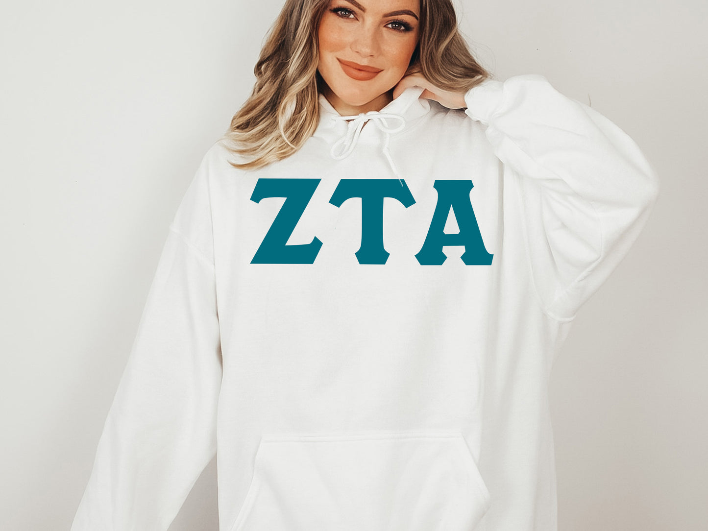 Zeta Tau Alpha Back to the Basics Sorority Hoodie _ 647g