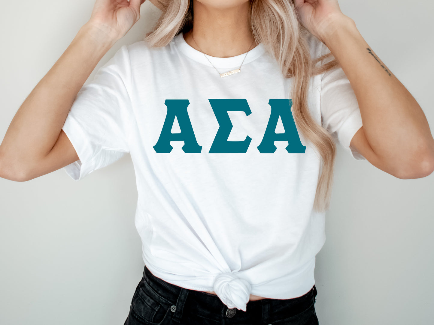 Alpha Sigma Alpha Back to the Basics Sorority T-shirt _ 628g