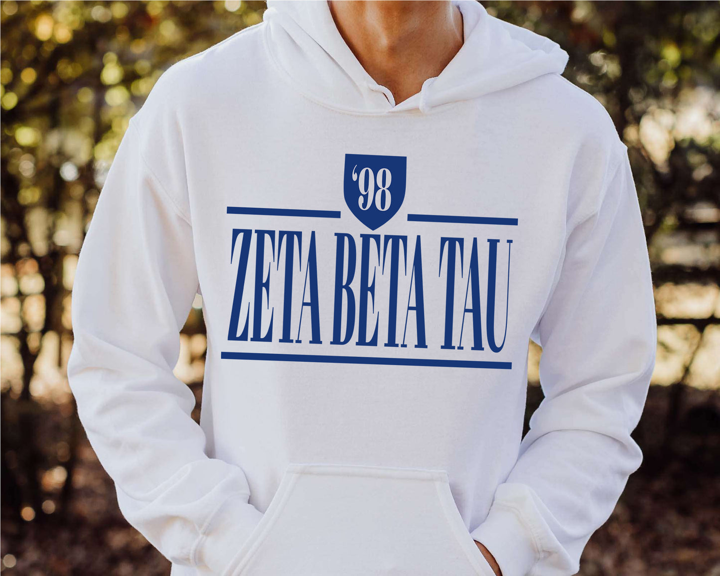 Zeta Beta Tau Shield Fraternity Hoodie _ 1212g