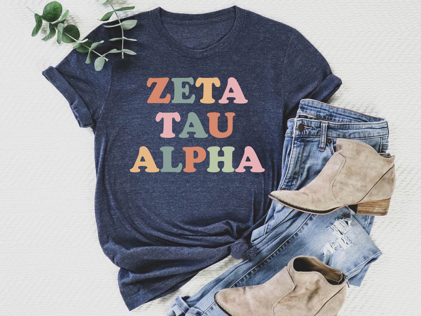 Zeta Tau Alpha Bright and Proud Sorority T-shirt _ 439g