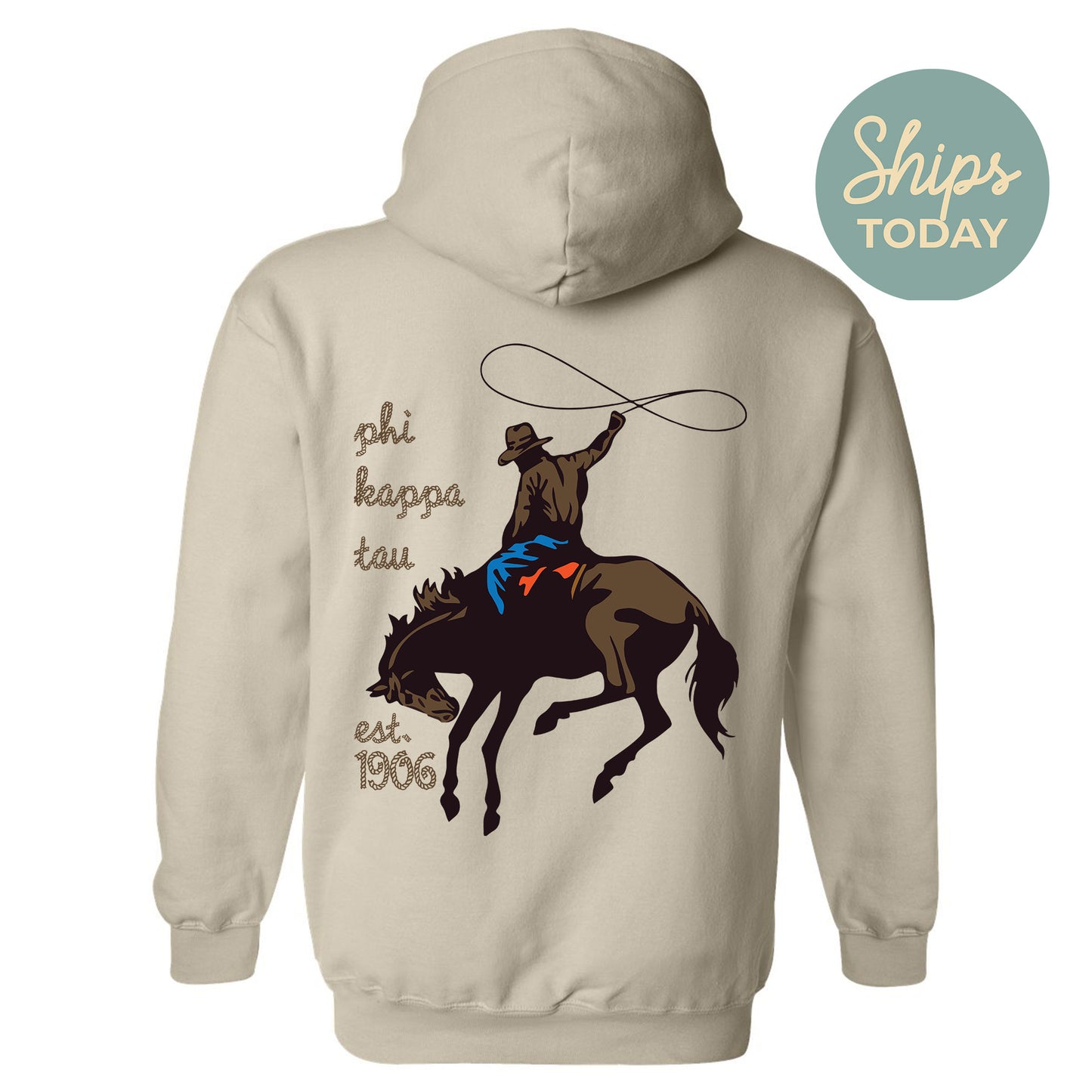 Phi Kappa Tau Cowboy Fraternity Hoodie _ 31196g