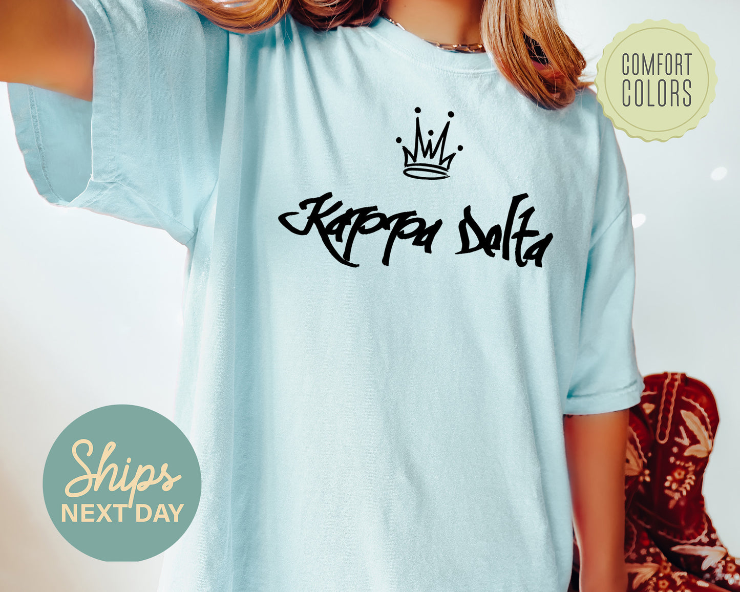 Kappa Delta Queen Comfort Colors Sorority T-shirt _ 2463g