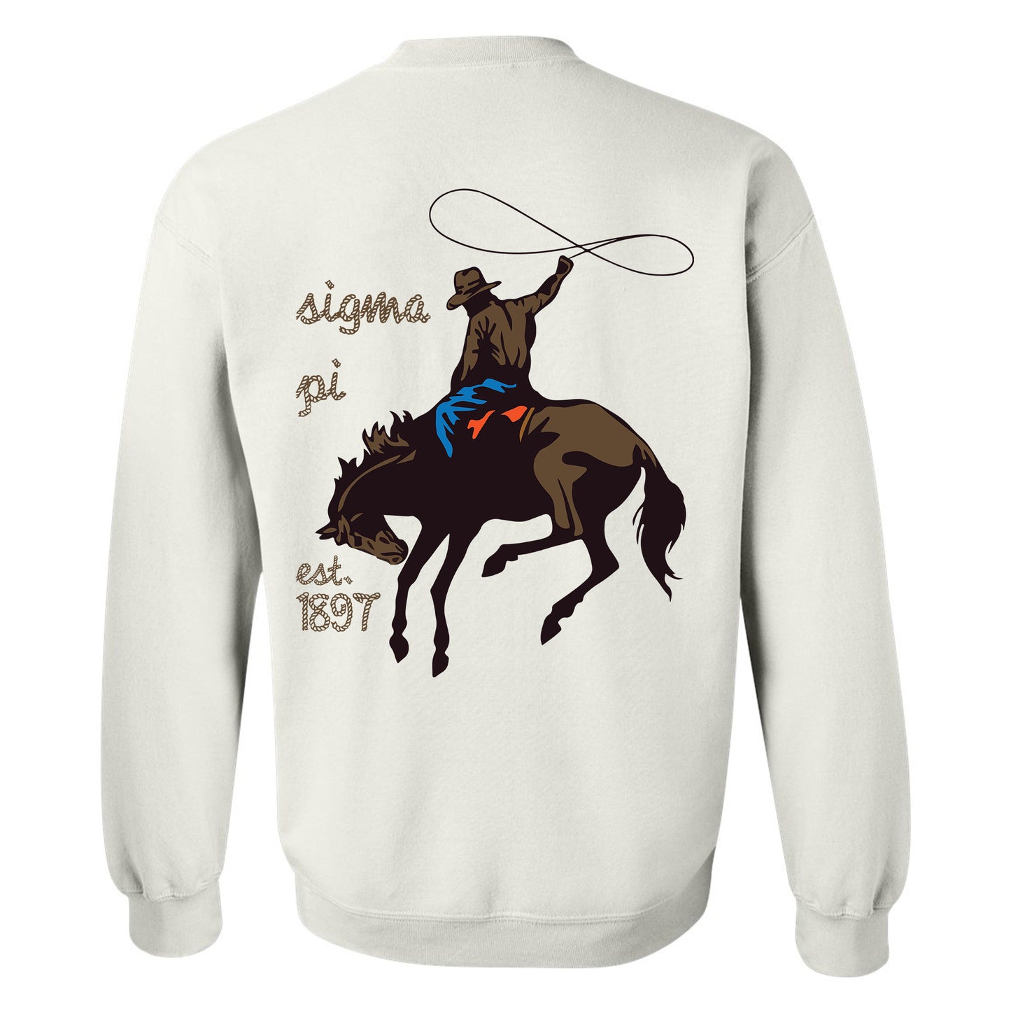 Sigma Pi Cowboy Fraternity Sweatshirt _ 31205g