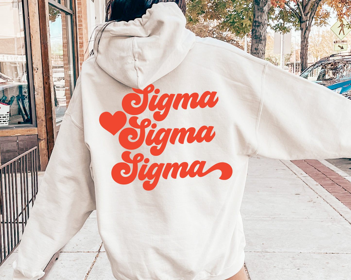 Sigma Sigma Sigma Red Heart Sorority Hoodie _ 33369g