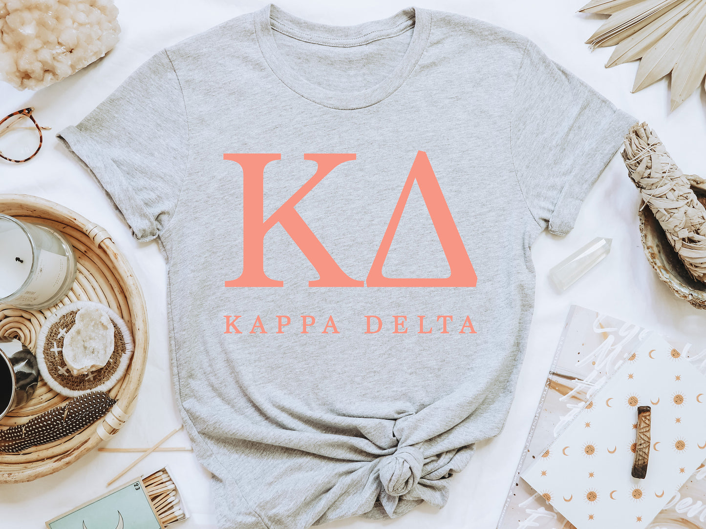 Kappa Delta Pink Personality Sorority T-shirt _ 664g