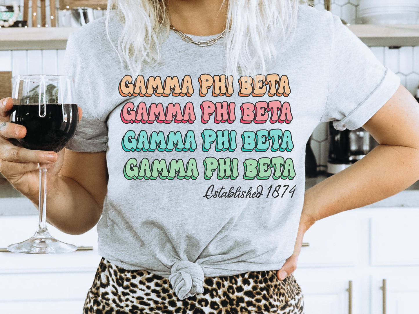 Gamma Phi Beta Lucy Sorority T-shirt _ 272g