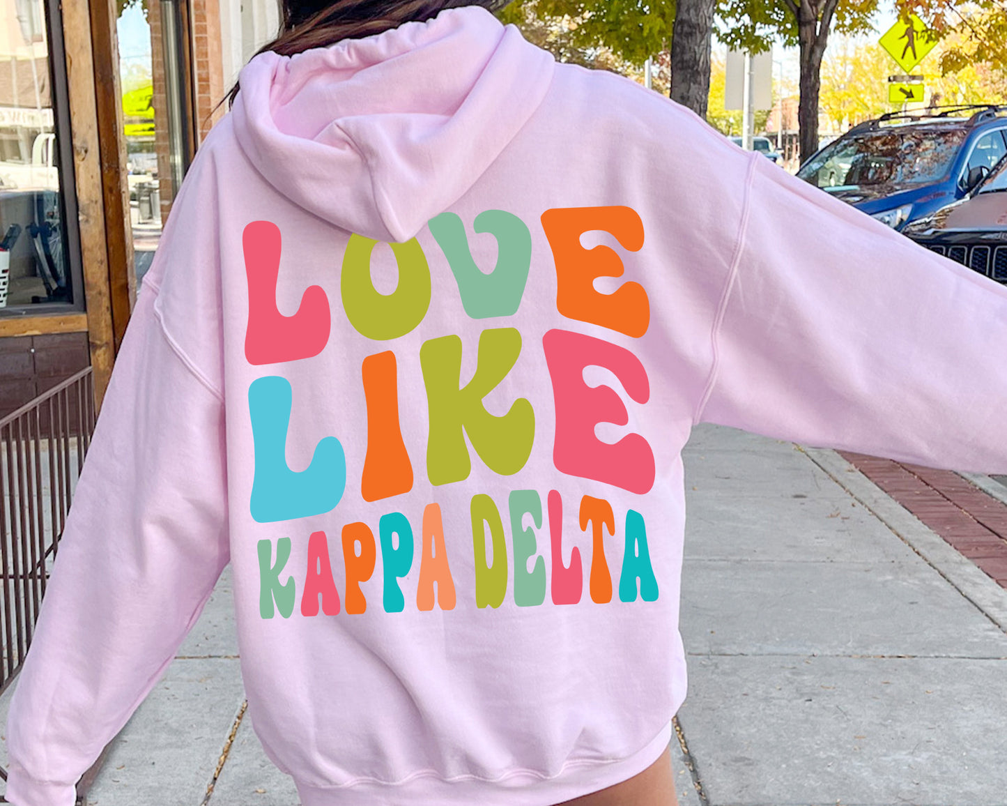 Kappa Delta Blissful and Vibrant Sorority Hoodie _ 33170g