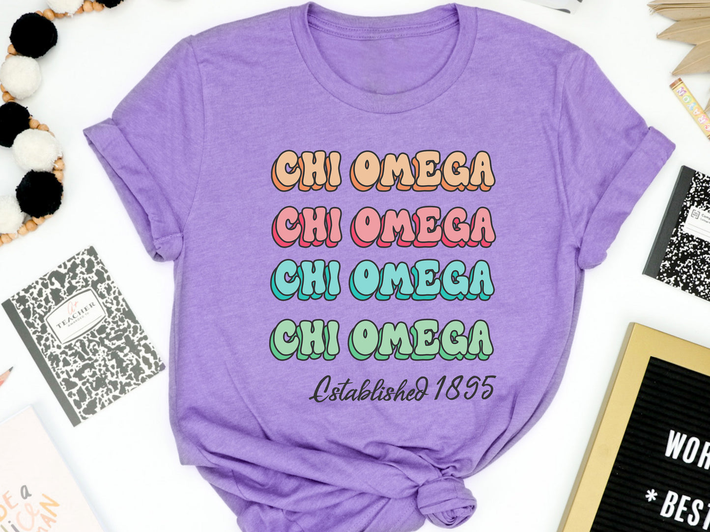Chi Omega Lucy Sorority T-shirt _ 267g
