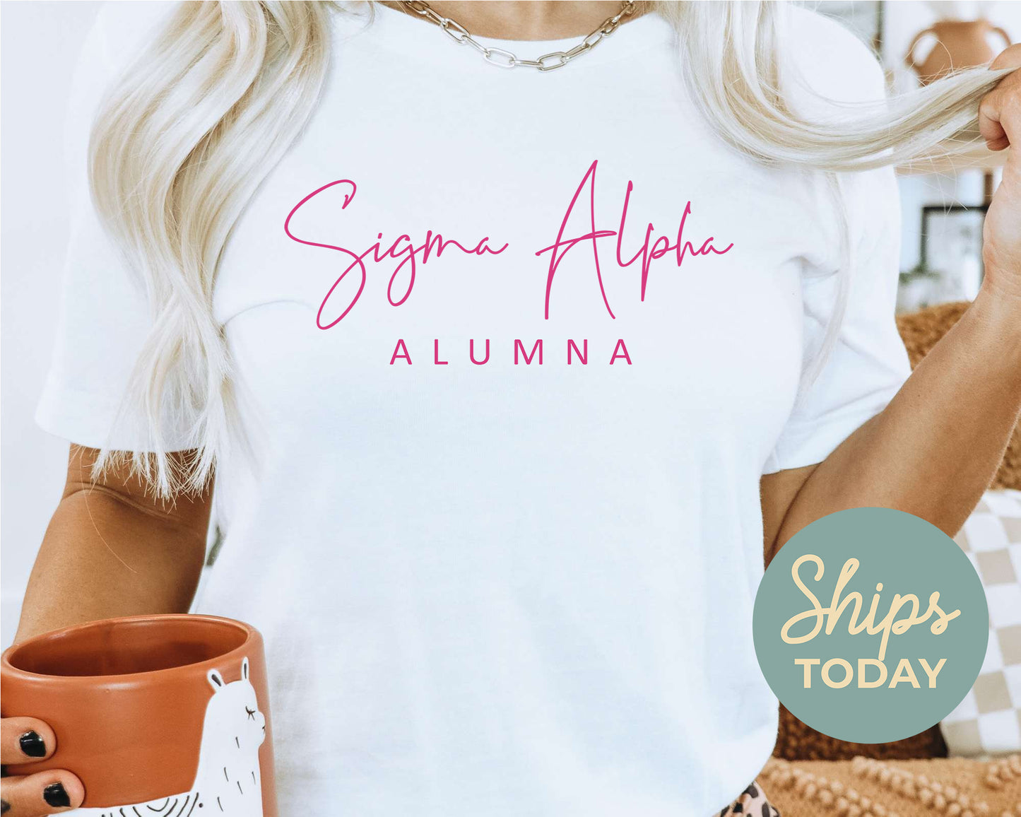 Sigma Alpha Vintage Alumna Sorority T-shirt _ 3506g