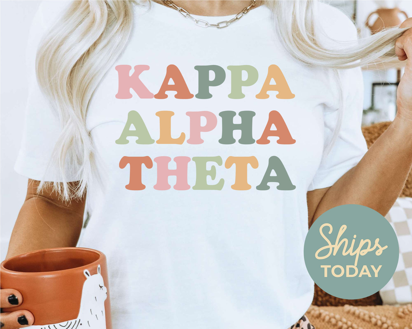 Kappa Alpha Theta Bright and Proud Sorority T-shirt _ 429g