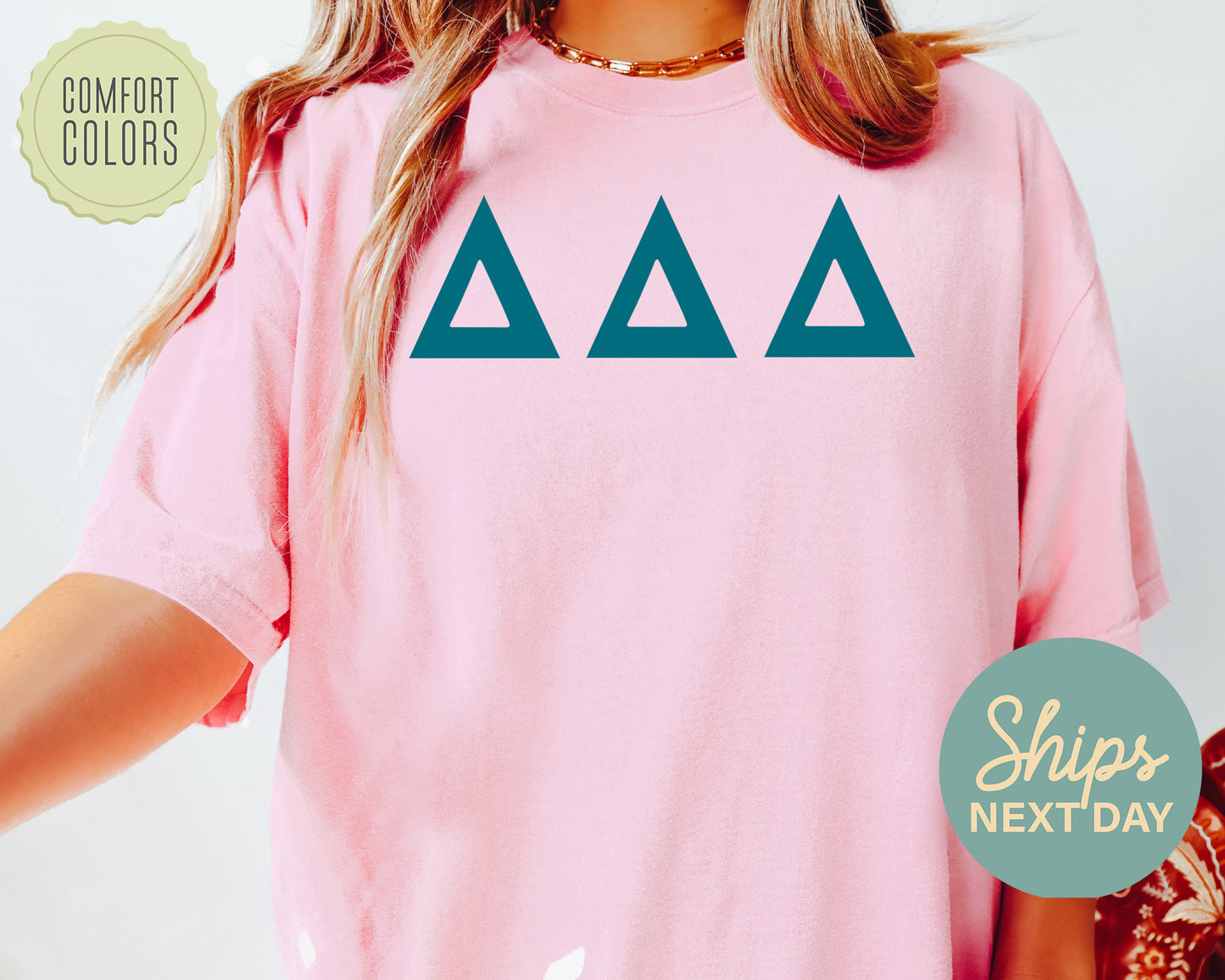 Delta Delta Delta Back to the Basics Comfort Colors Sorority T-shirt _ 632g