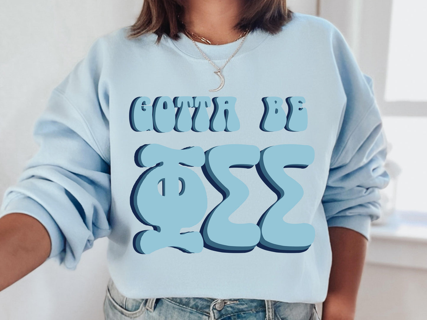 Phi Sigma Sigma They've Gotta Be Sorority Sweatshirt _ 355g